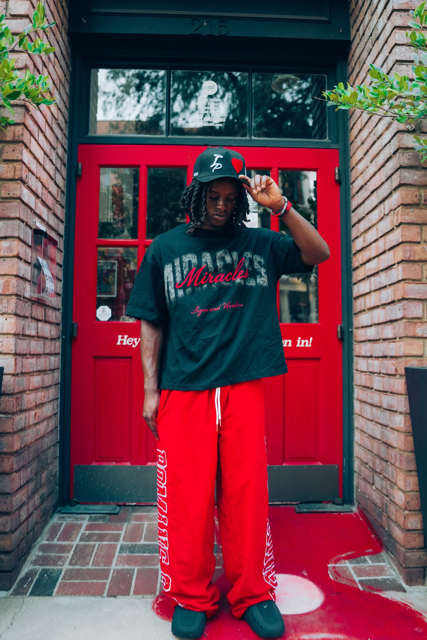 All Things Nylon Pants Red