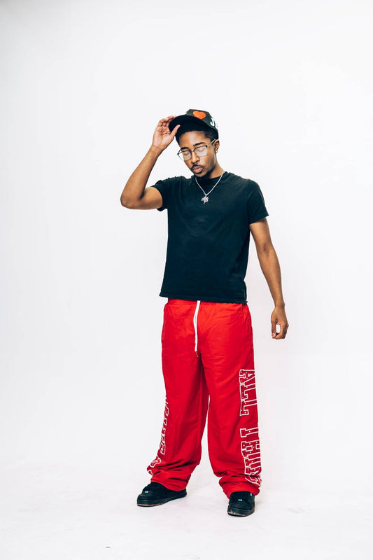 All Things Nylon Pants Red