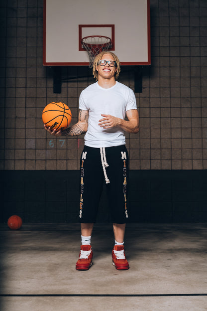 Black Miracles 3/4 Shorts