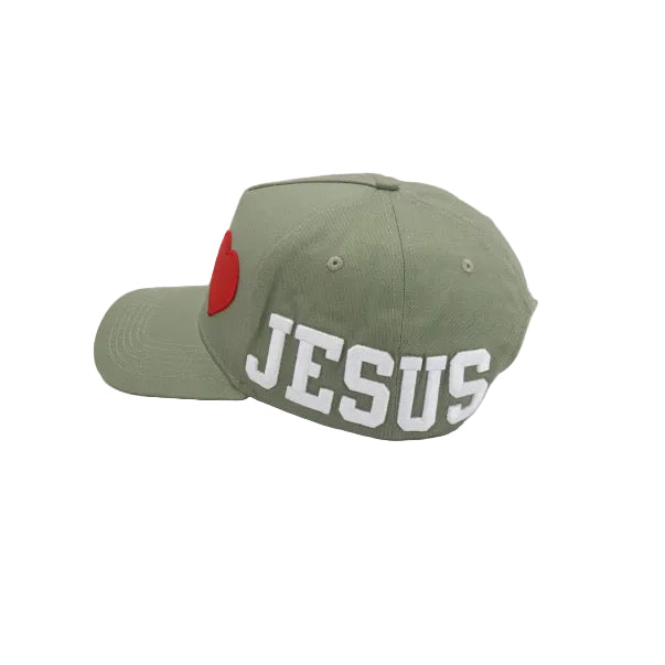 Olive I LOVE JESUS Snapback