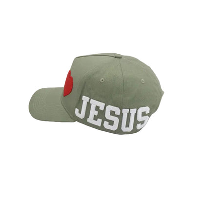Olive I LOVE JESUS Snapback