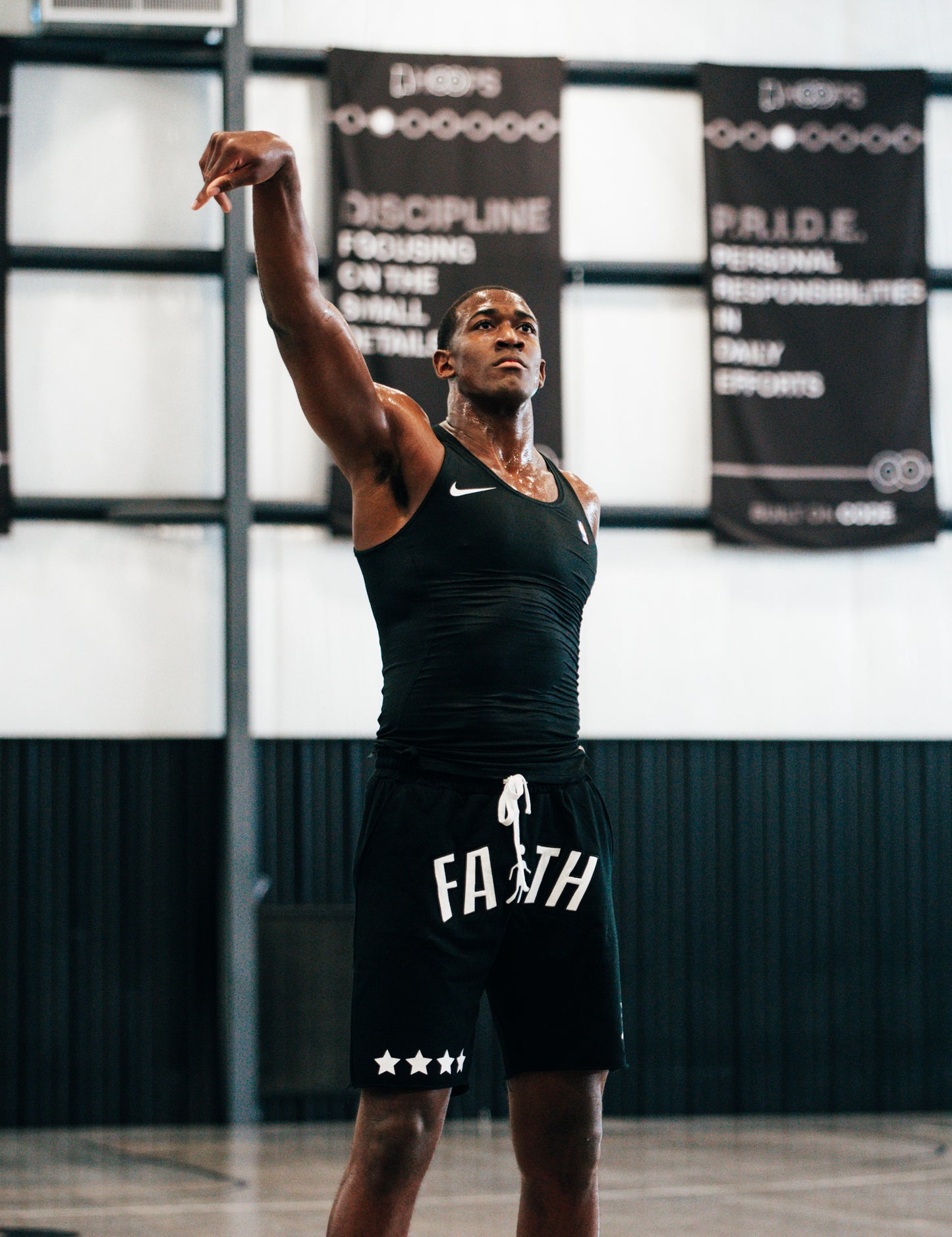 Midnight Black WBF Sweatshorts