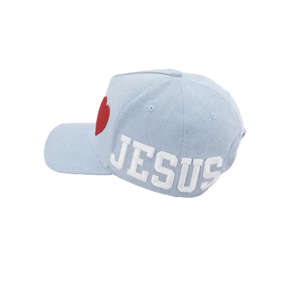Denim I LOVE JESUS Snapback