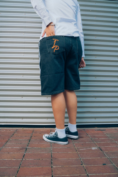 Faith Black Wash Denim Jorts