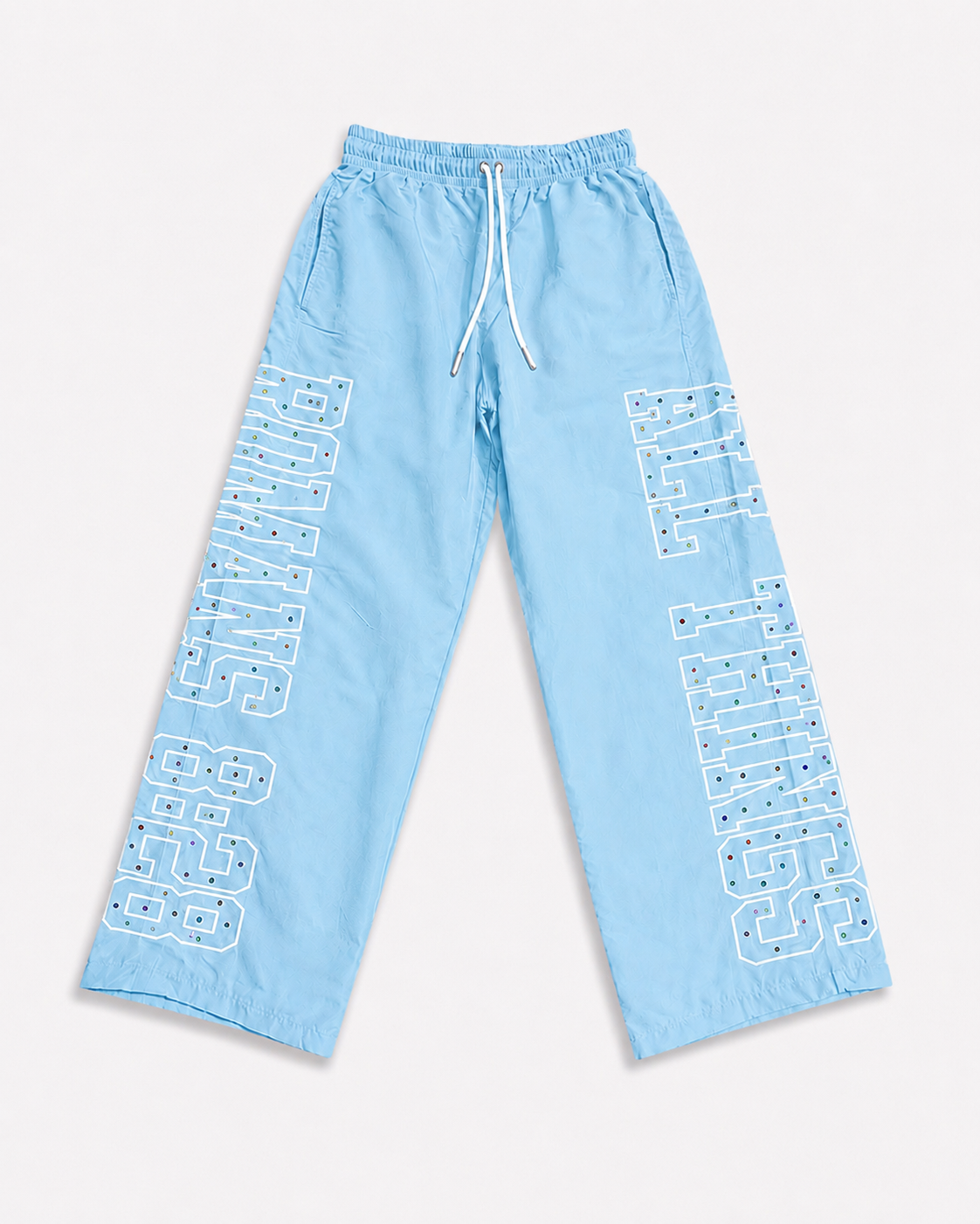 All Things Nylon Pants Light Blue