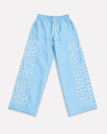 All Things Nylon Pants Light Blue