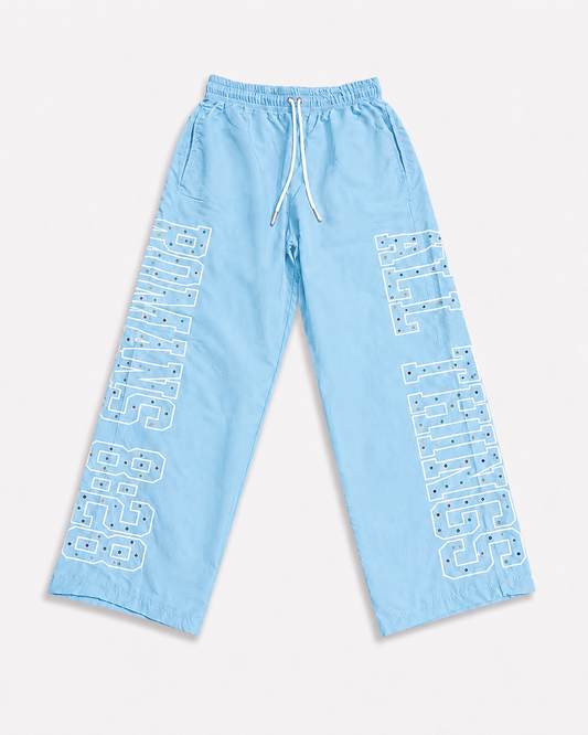 All Things Nylon Pants Light Blue