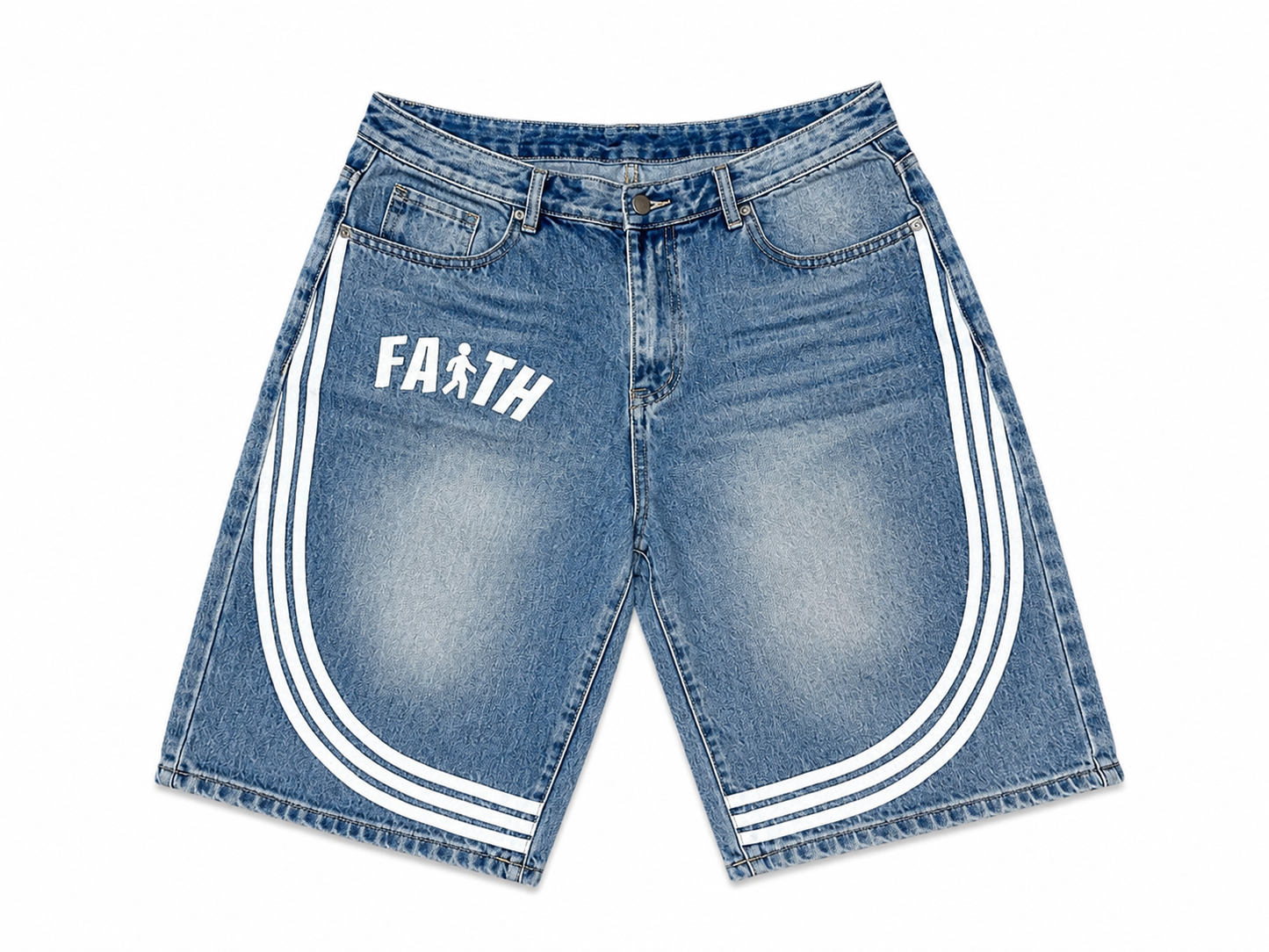 Faith blue wash Denim jorts