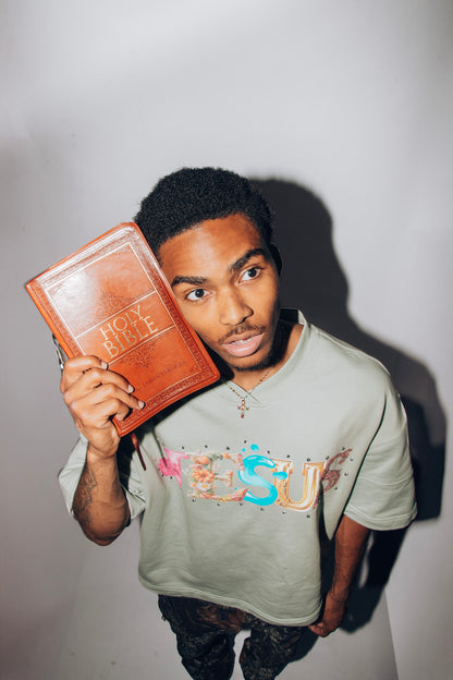 3 Panel Jesus Sage Tee