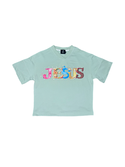 3 Panel Jesus Sage Tee