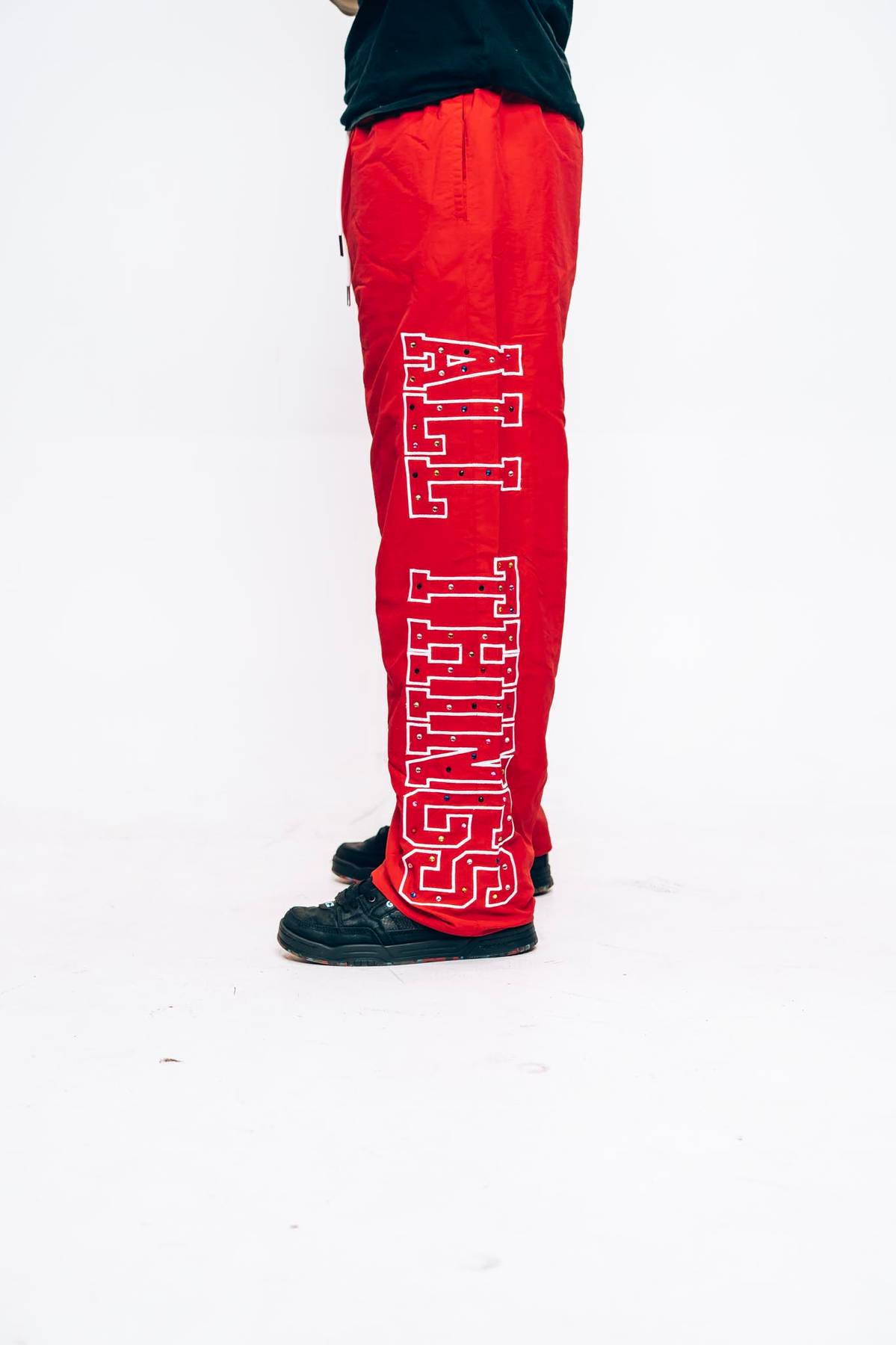 All Things Nylon Pants Red
