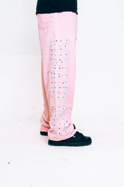 All Things Nylon Pants Pink