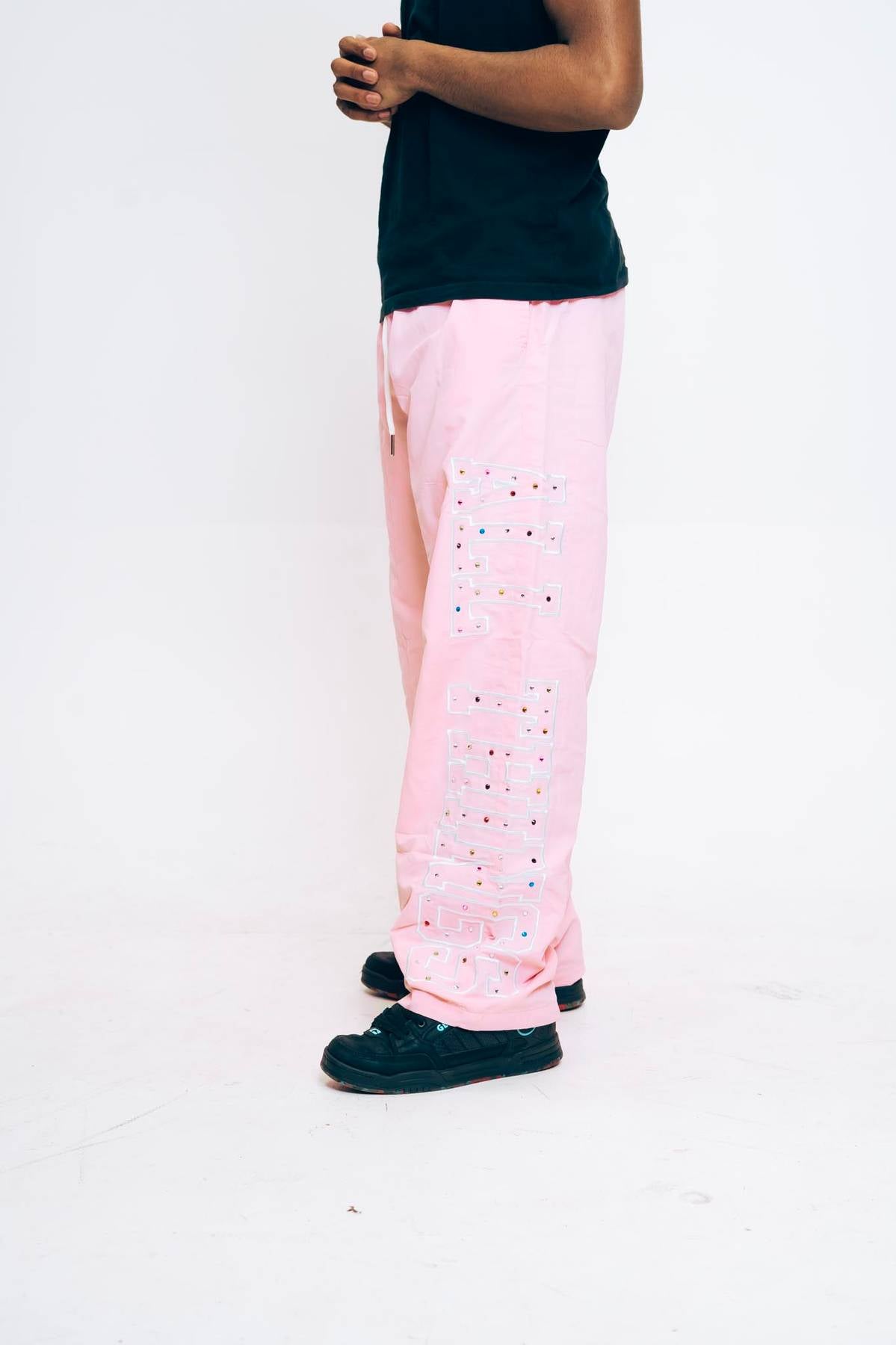 All Things Nylon Pants Pink
