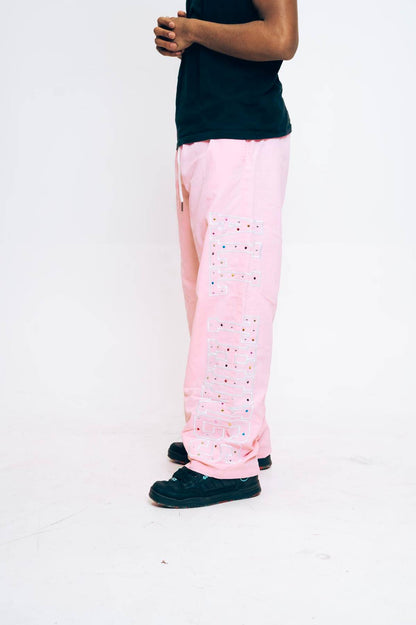 All Things Nylon Pants Pink