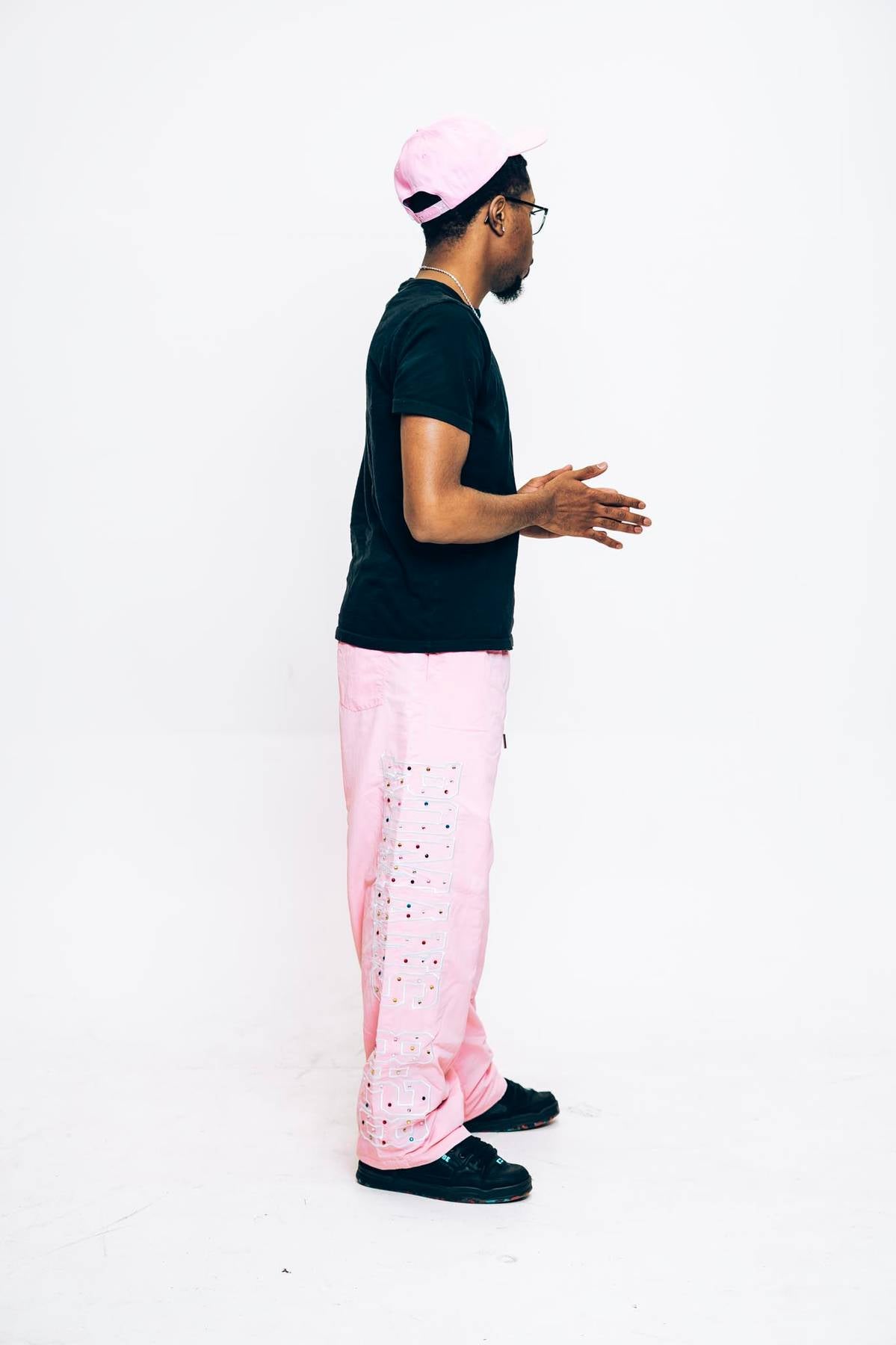 All Things Nylon Pants Pink