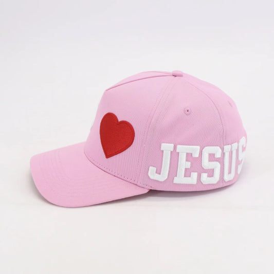 I LOVE JESUS PINK SNAPBACK